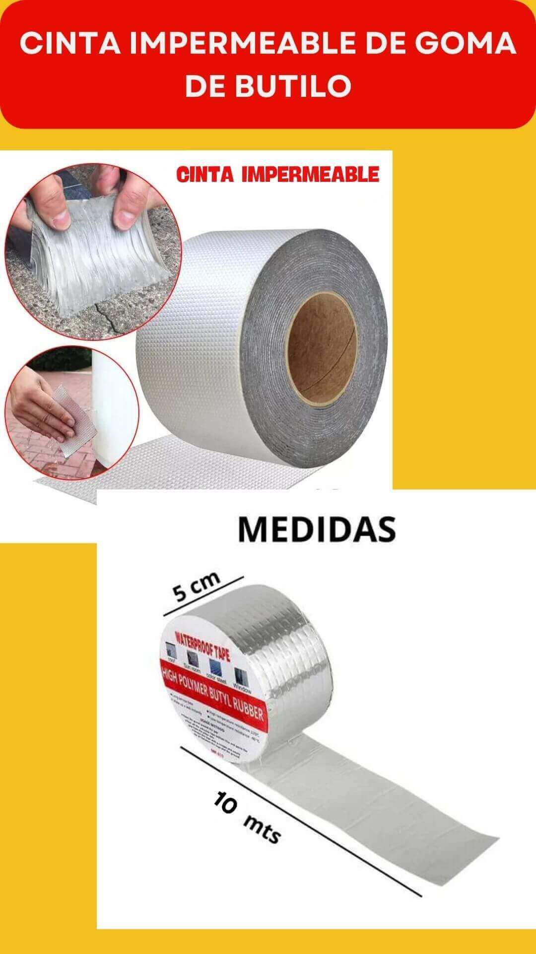 CINTA IMPERMEABLE | ENVÍO GRATIS!