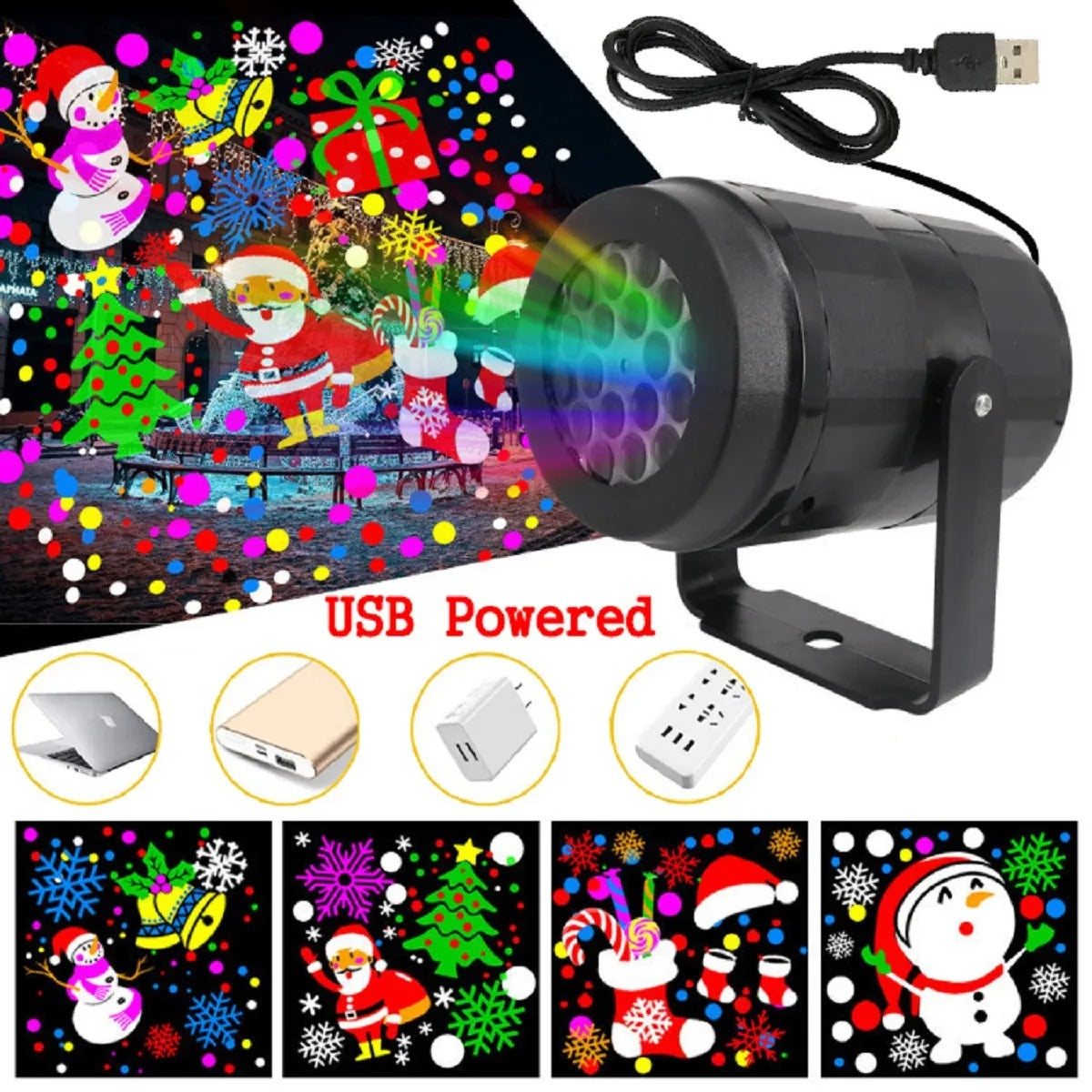 🧑‍🎄🧑‍🎄PROYECTOR LED CON LUCES NAVIDEÑOS 🎄🎄